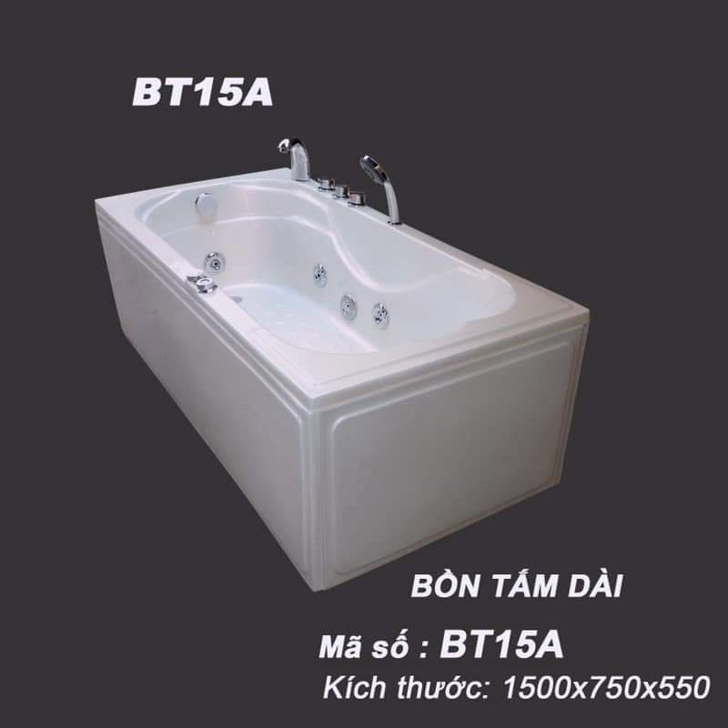 BT15A massages - Bảng báo giá chi tiết bồn tắm 1m5