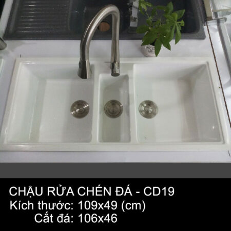 CD19 1 450x450 - Nâng cấp bếp với chậu rửa chén bằng đá nhân tạo